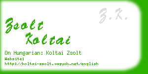 zsolt koltai business card